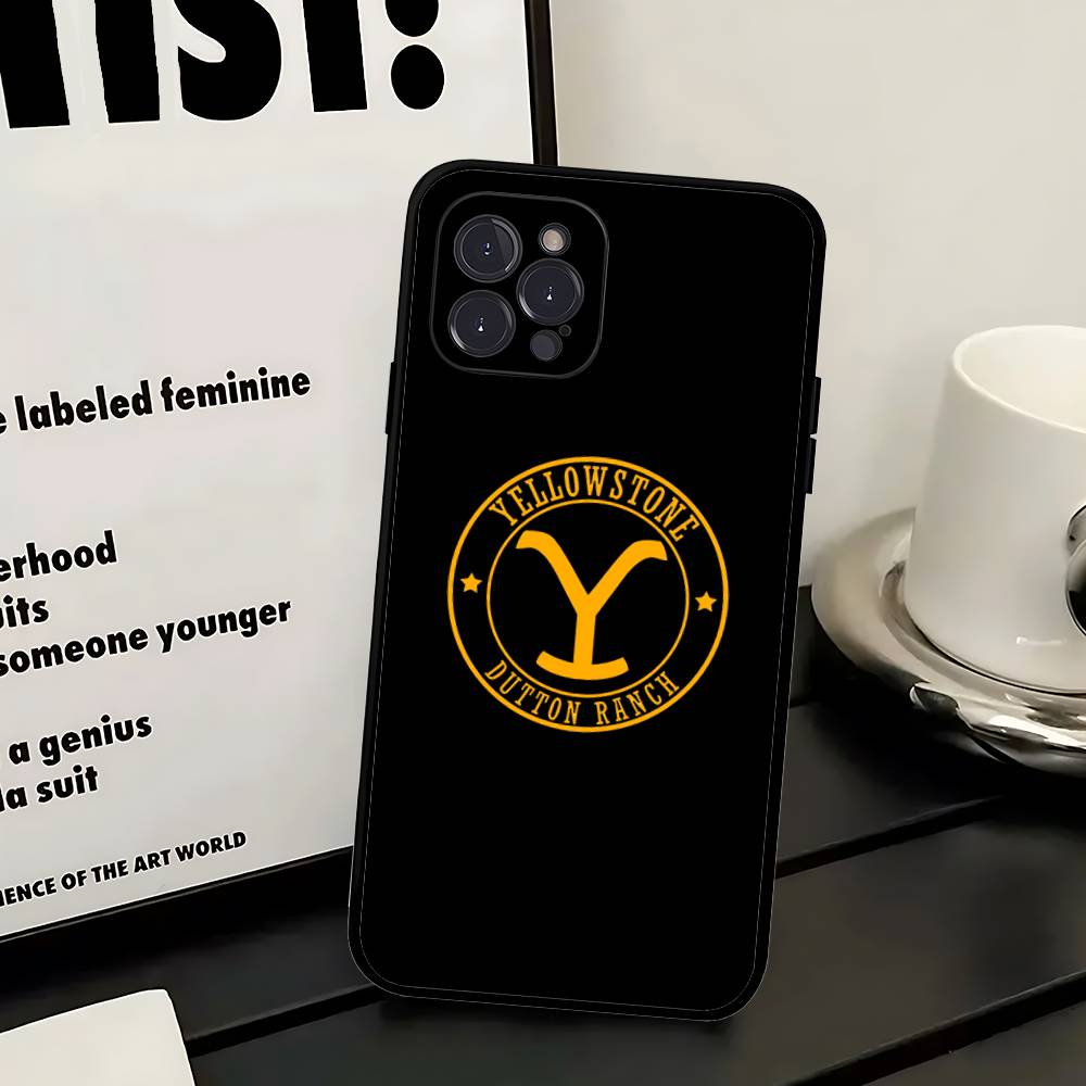 Y-Yellowstone Logo Phone Case For IPhone 17 16 14 15 13 12 11 Pro Max Plus Silicone Soft Cover