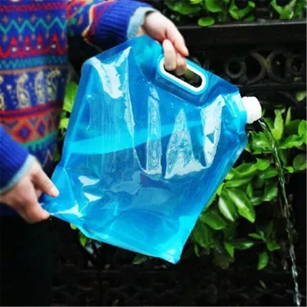 10L Folding Drinking Water Container Storage Lifting Bag Camping Hiking Picnic