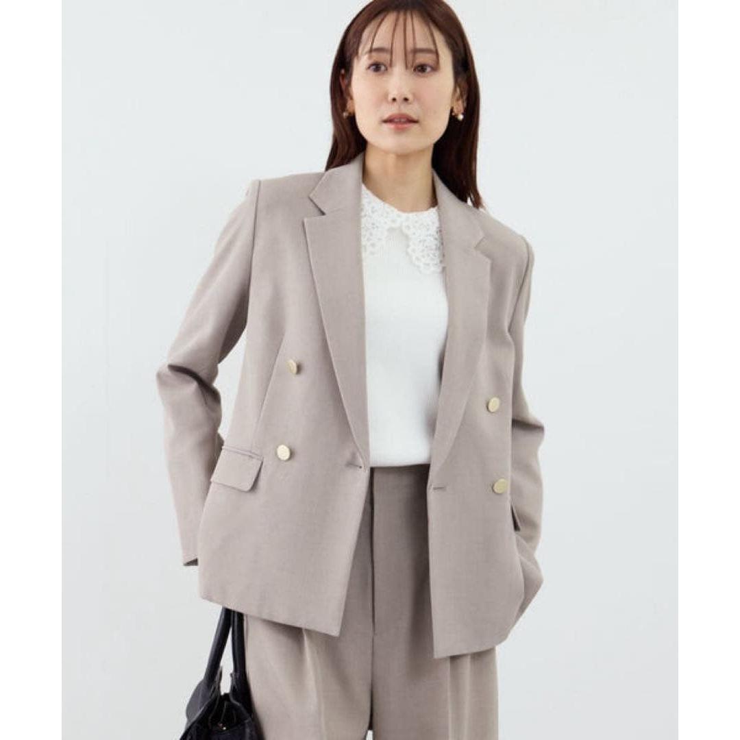 2026 Rope Picnic Clear Twill Gold Button Jacket Beige M