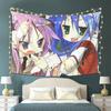 Lucky Star Anime Tapestry Wall Hanging Aesthetic Home Decoration Tapestries for Dorm Room