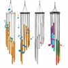 Colorful Outdoor Wind Chimes 12 Tubes With Hook Aluminum Tube Wind Chime Home Decoration Hollow Metal Tubes Hanging Wind Chimes