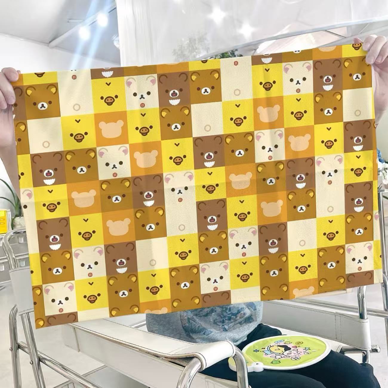 Korean Ancient Simple Plaid Tablecloth Po Atmosphere Table Mat Home Dormitory Office Tablecloth Ins Room Decoration Gift 80x60cm