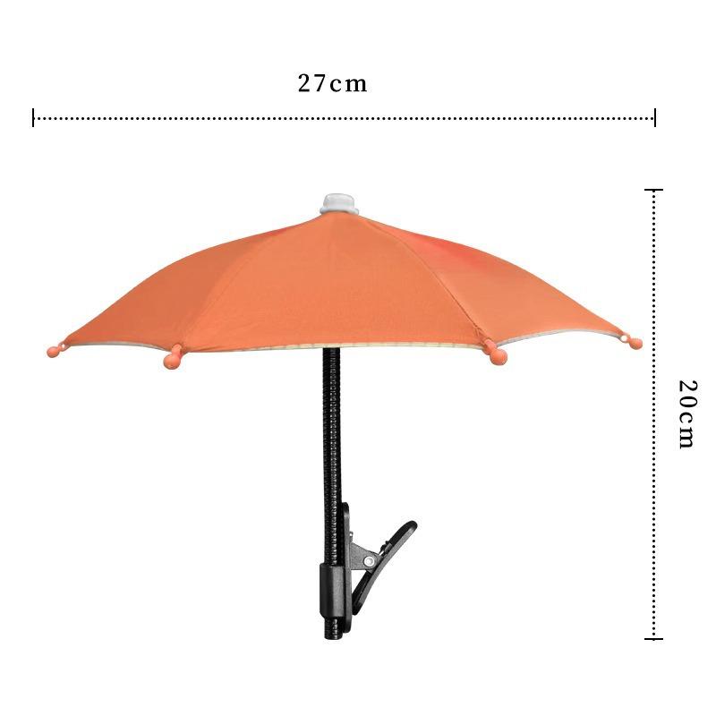1Pcs Waterproof Rainproof Universal Smartphone Sun Shade Outdoor Live Phone Mini Umbrella Portable Car Phone Holder Umbrella