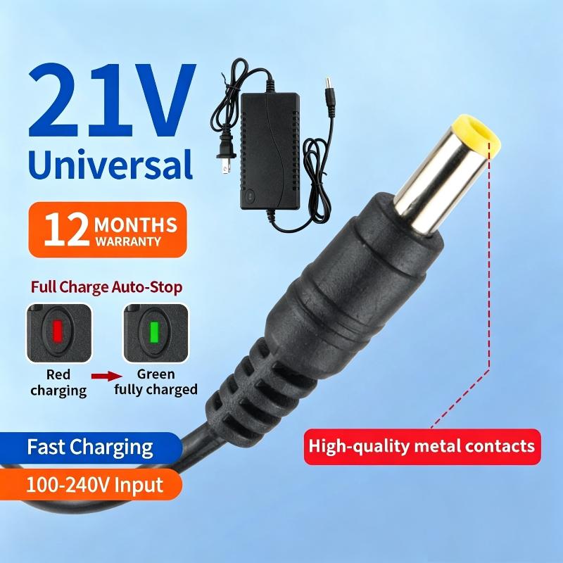 21V Li-ion Battery Smart Charger Fast Charging for Cordless Drill Electric Wrench Power Tool Replacement Batteries