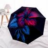 1pc Floral Bloom Automatic Open/close Folding Compact Umbrella, 8-Rib Sturdy Canopy, Lightweight Portable, Commuting Use, Gift, Outdoor Umbrella, Trav
