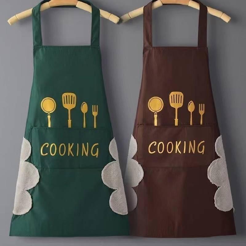 Waterproof Proof Oil Pvc Apron With Pocket Butcher Chefs Kitchen Cook Unisex Bbq
