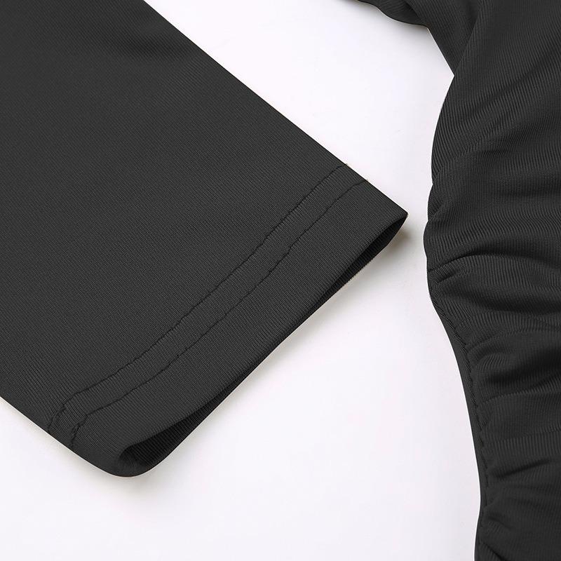 Hooded T-shirt Women's Slim Fit Long Sleeved Short Top