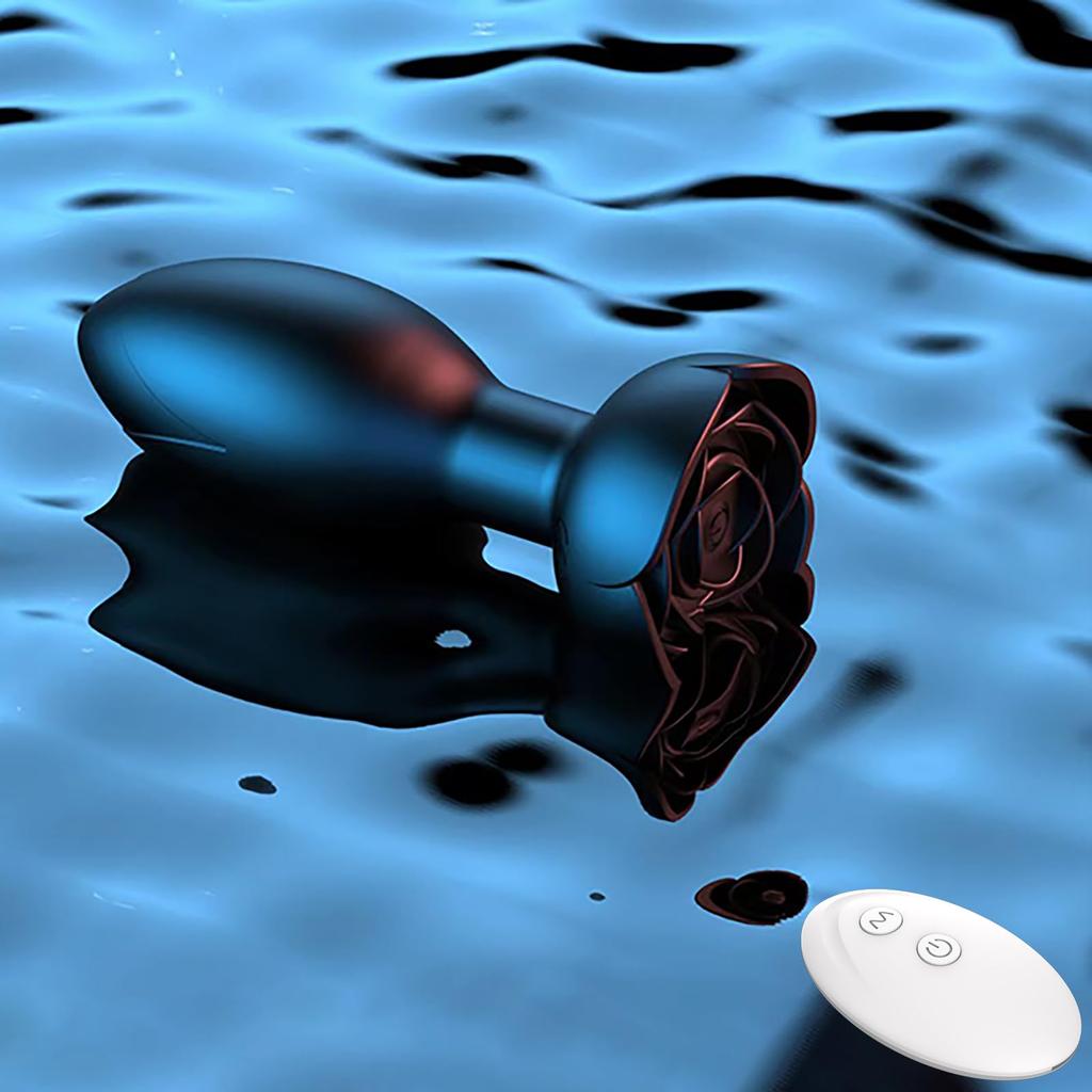 Anal Plug Vibrator Piston Vibrator 10 Vibrations Rotation with 360 Degree Rotation Mode Dildo Male Prostate Anal Vibrator USB Unisex + Charging,