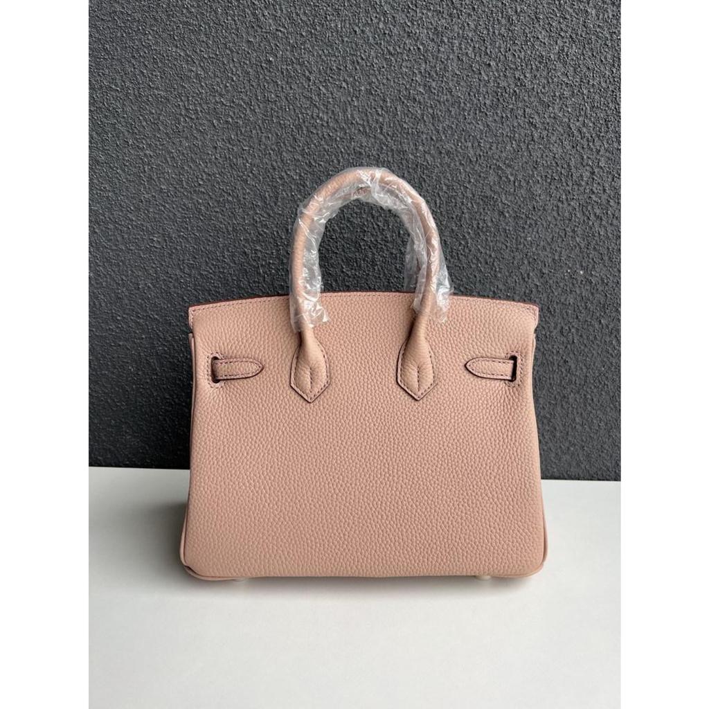 Gold Buckle Classic Fashionable Women's First-layer Cowhide Lychee Leather Handbag