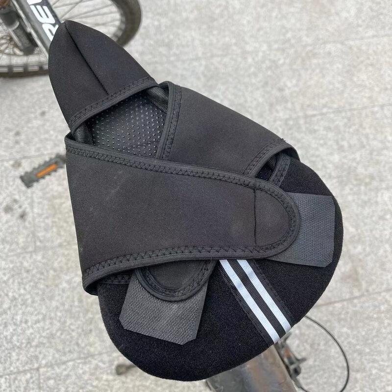 Thickened Silicone Bike Seat Cushion with Rain Cover