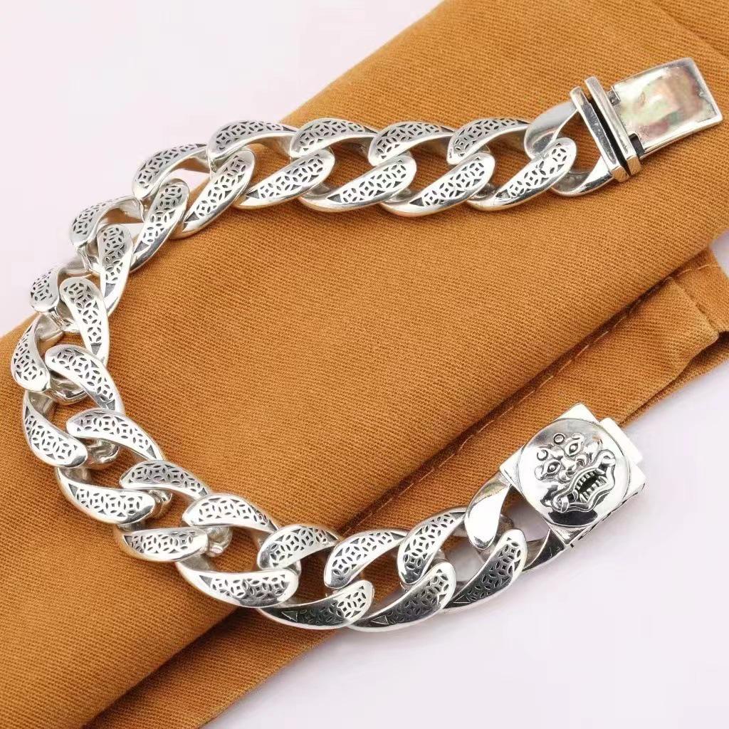 Yan Yu Jewelry Men's Domineering Retro Lion Dance Bracelet - Perfect Gift for Boyfriend with a Luxurious Feel