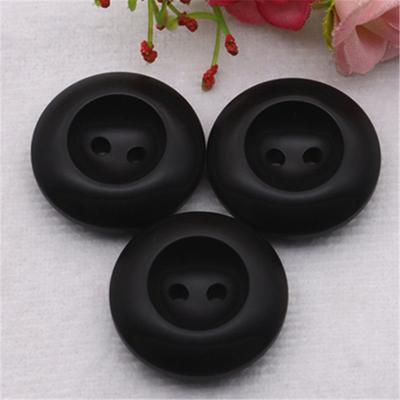 10 ks Černé knoflíky Univerzální knoflíky na oblečení sako oblek větrovka svetr pryskyřičné knoflíky na kabát