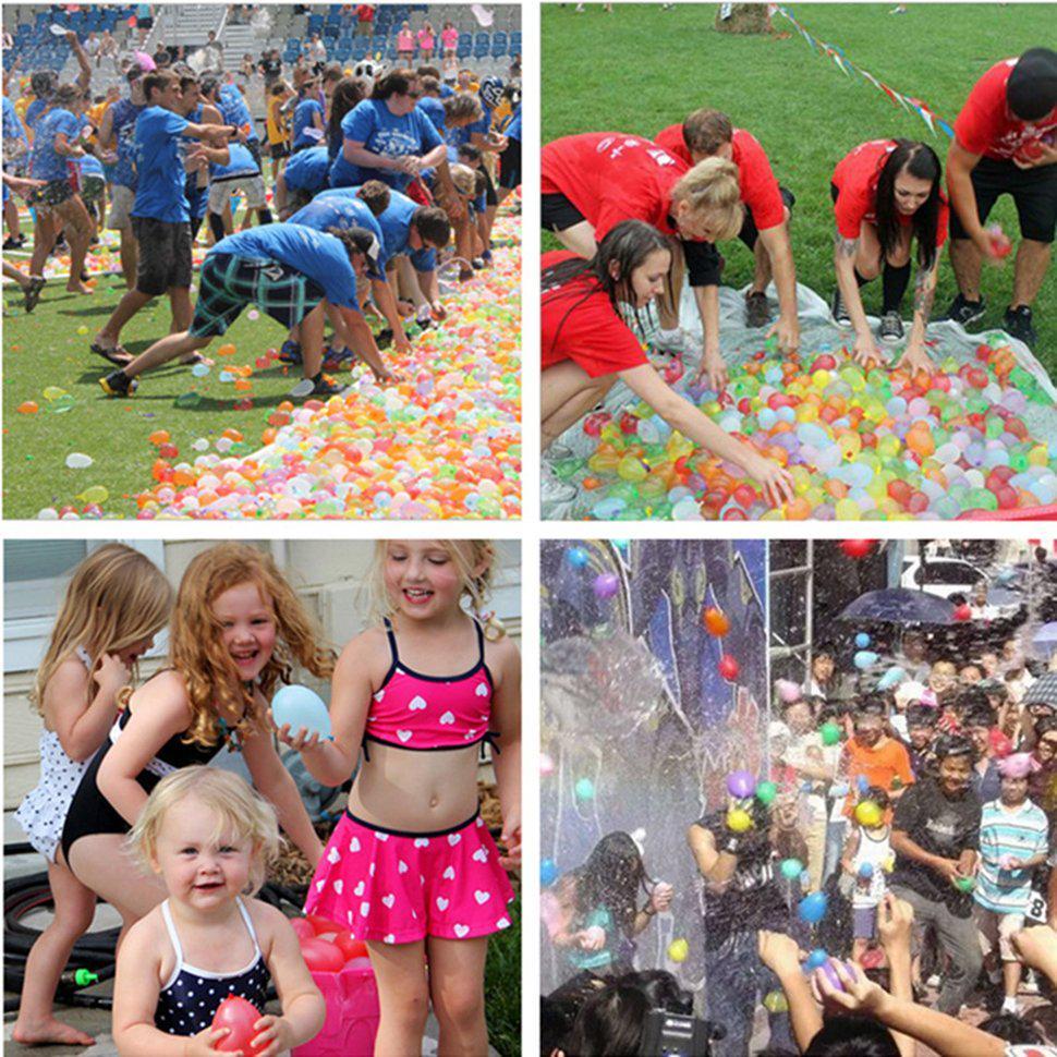 100pcs Water Balloons Colorful Rapid Filled Toy Easy Fill Birthday Wedding Reception Water Fights