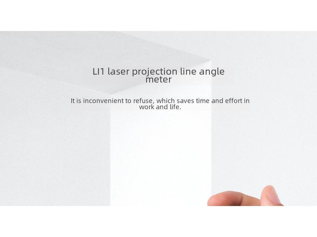 Duke LI1 Handheld High-Precision Laser Line Projector with LED Screen Angle Ruler