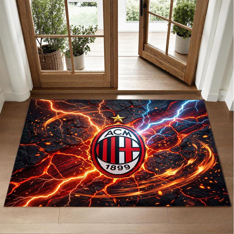 AC Milan Design Crystal Velvet Rug Soft Decorative Mat for Bedroom Entrance