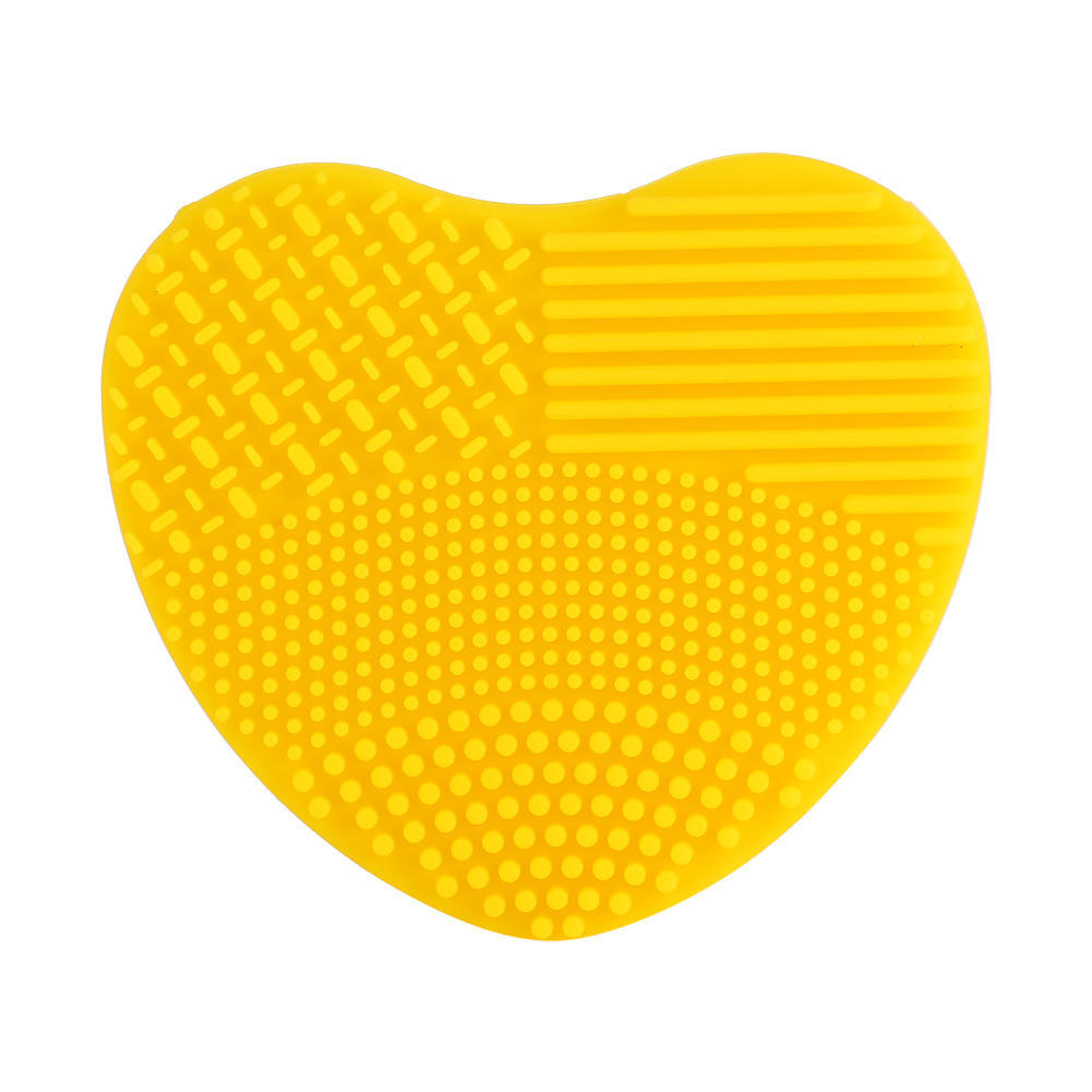 7Colors Makeup Brush Cleaner Silicone Heart Glove Cleaning Cosmetic Board Washing Scrubber