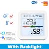 Smart Temperature Humidity Sensor For Tuya WIFI Hygrometer Thermometer Backlight -10℃ To 55℃ Works For Alexa For Google Home