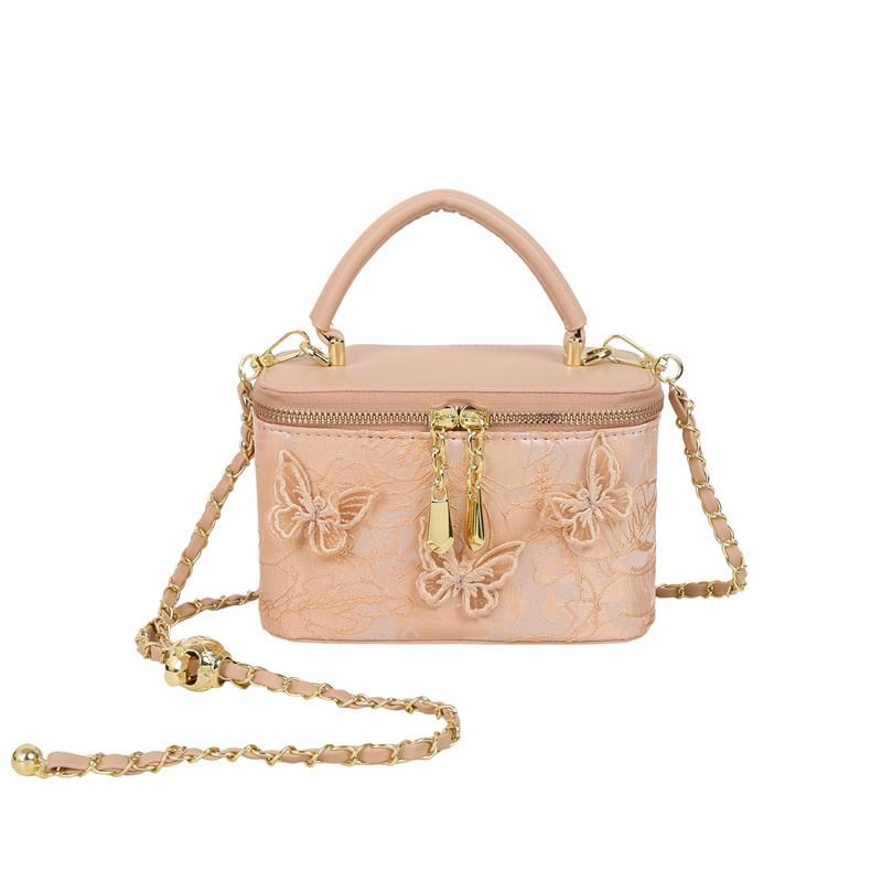 

Премиальная текстура трехмерной бабочки портативная коробка сумка женская трендовая сумка через плечо хаки