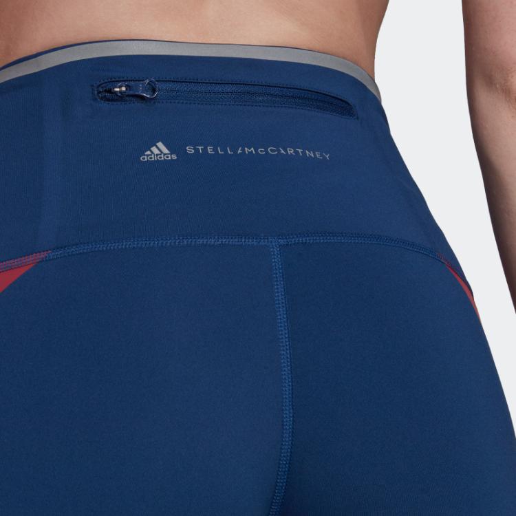 Adidas Patterned Compression Workout Leggings Women Leggings Blue HI6137