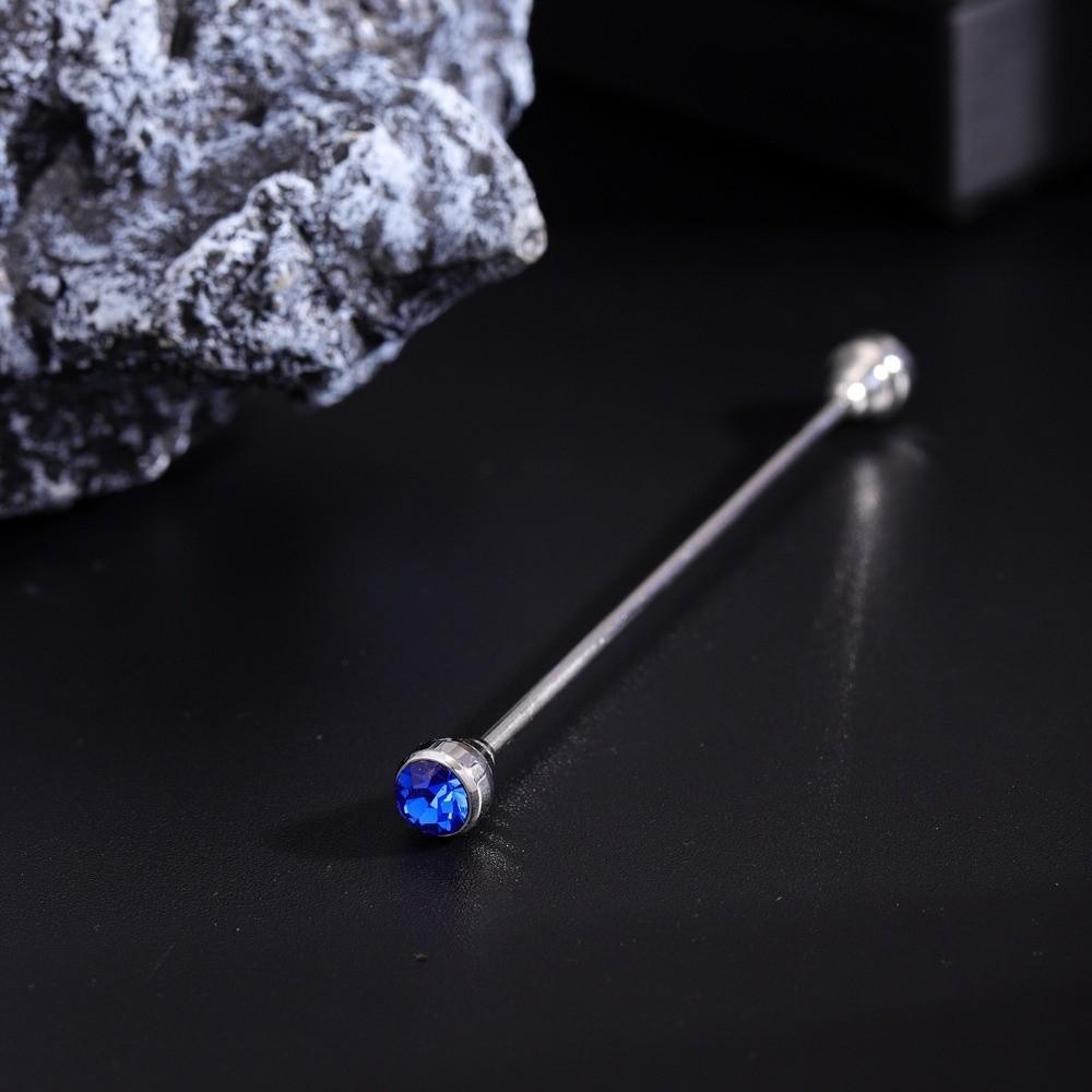 Mini Crystal Tie Collar Needle Detachable Neckline Pin Knight's Uniform Shirt Collar Pin  Gift