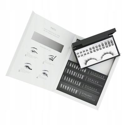 Starter-Set Wimpernverlängerungen - Nanolash - DIVINE - Heimanwendung - Farbe Schwarz - Falsche Wimpern