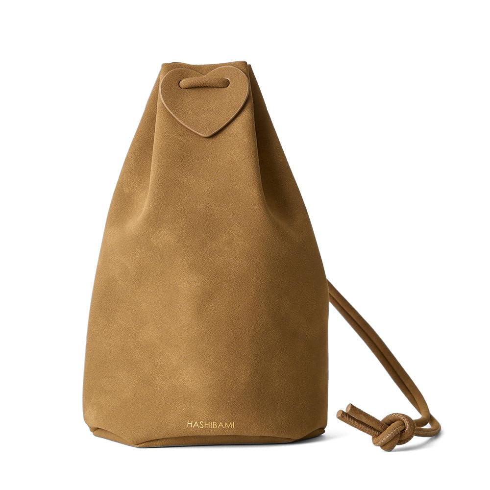 Коричневая замшевая сумка-мешок Bonsack (Ha-2504-104) коричневый
