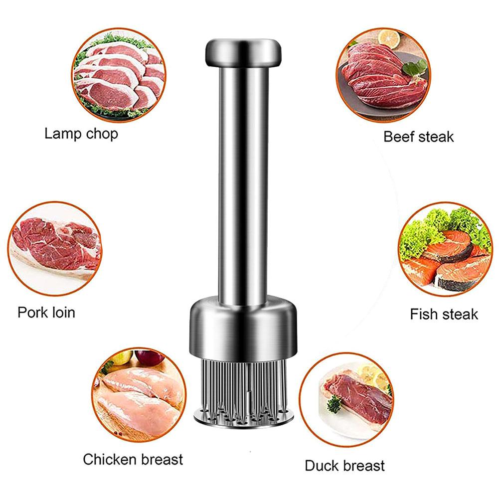 304 Stainless Steel Loose Meat Needle Meat Tenderizer Household Quick Insert Beef Artifact Loose Meat Hammer Steak Kitchen Tool