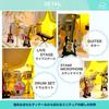 Dollhouse with Japanese Handmade Miniature Miniature Furniture Wooden Dustproof Display Cover [MuMuBoo] Instructions, Beginner's Kit, Kit, DIY, [LED