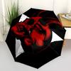 1pc Devil Horns Fashionable Automatic Opening/Closing Folding Umbrella with 8 Bones, Windproof Portable, Daily Use051