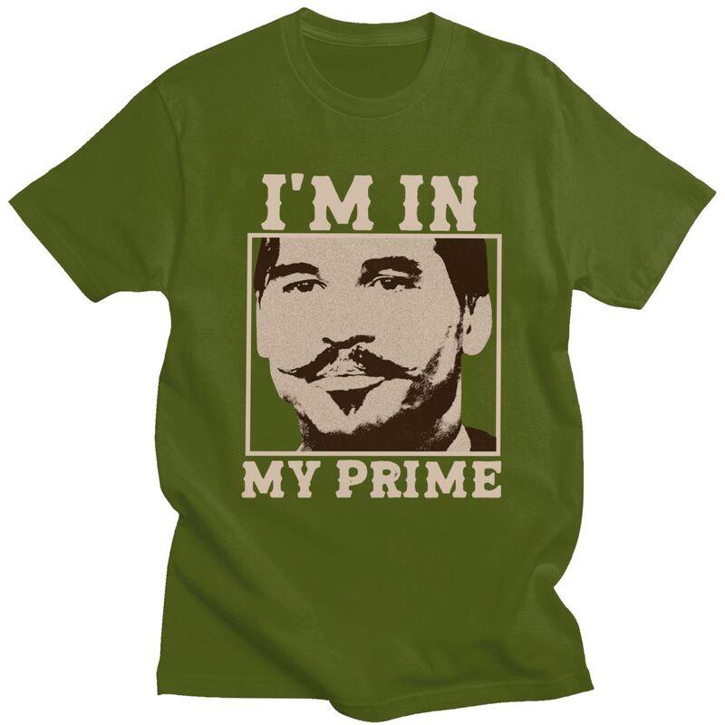 Custom Male Doc Holiday Im In My Prime T Shirts Short Sleeves Cotton Tshirts Tshirt Casual Tee Clothes