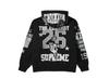 Supreme Warriors AppliquA Zip Up Hooded Sweatshirt "Black"