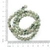 Natural Stone Smooth Tian Shan Round Loose Beads For Jewelry Making Green Black Dot Semiprecious DIY 4-10mm Bracelet Accessories