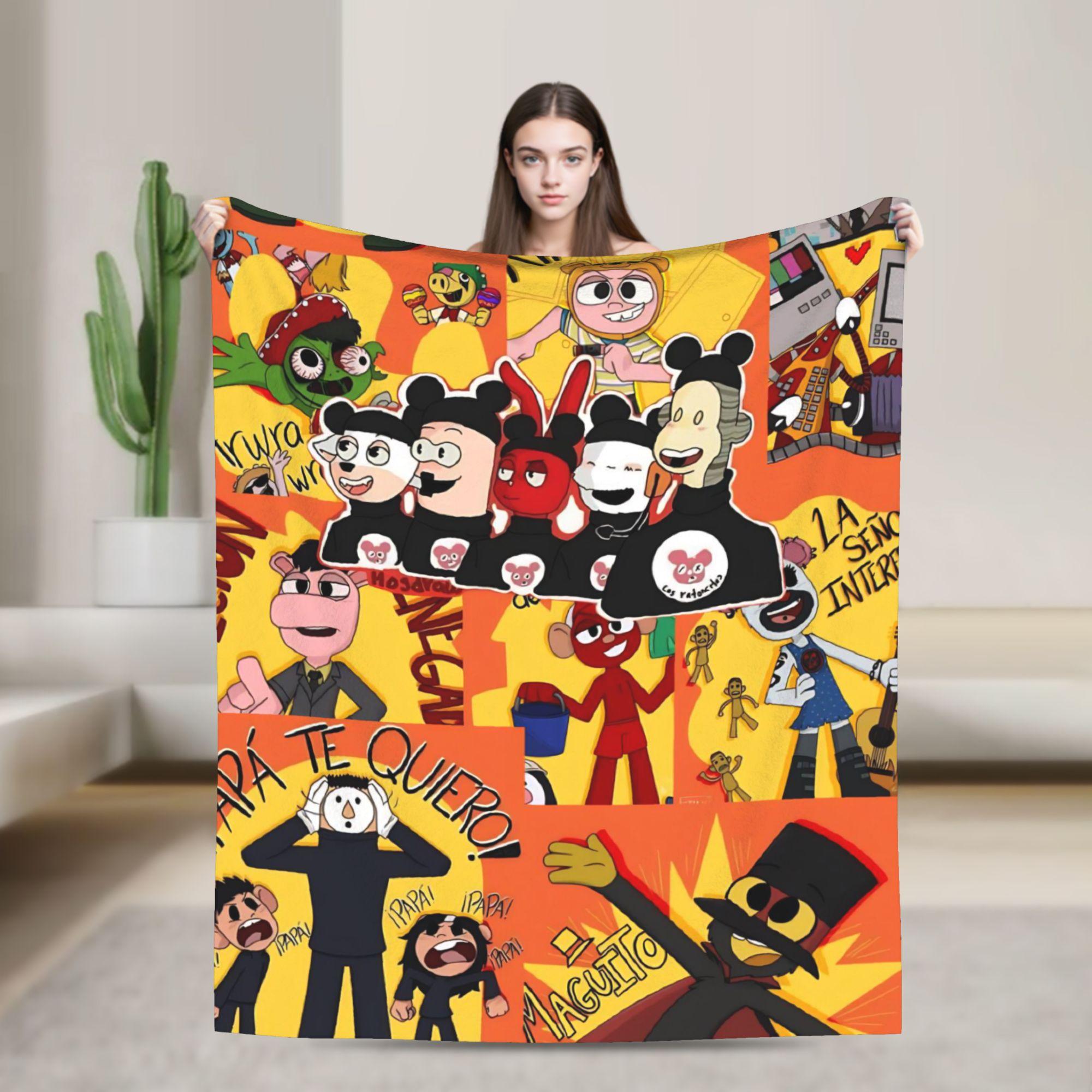 

31 Minutos Juan Carlos Bodoque Super Soft Blanket Plush Throw Blanket Aesthetic Couch Chair Flannel Bedspread Sofa Bed Cover 75x90cm