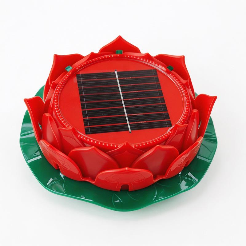 Hongde 24 Saat Dış Mekan Lotus Şekilli Güneş Enerjili Hoparlör, Su Geçirmez ve Geri Dönüştürülebilir.