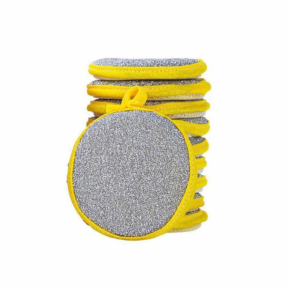 10PCS Reusable Dishwashing Sponges Washable Dish Wash Sponges Kitchen Cleaning Sponges  Pot Cleaning 10PCS