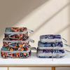 4Pcs/set Creative Printed Compression Packing Cubes Organizer Set Lightweight Travel Suitcase Clothes Storage Bags