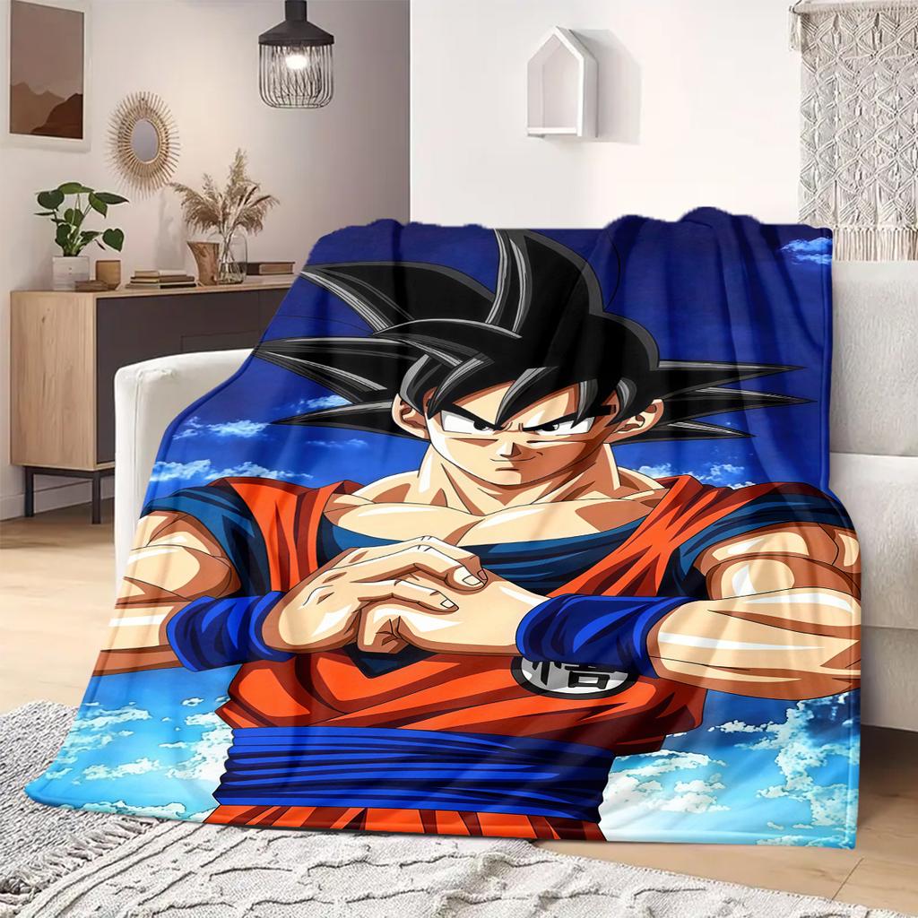Dragon Ball Z Print Blanket Warm Comfortable Flannel Blanket Suitable for Bedrooms,Sofas, Beds,Chairs,Travel 13