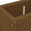 Plant Pot Honey Brown 82.5 X 40 X 39 Cm Solid Pine Wood