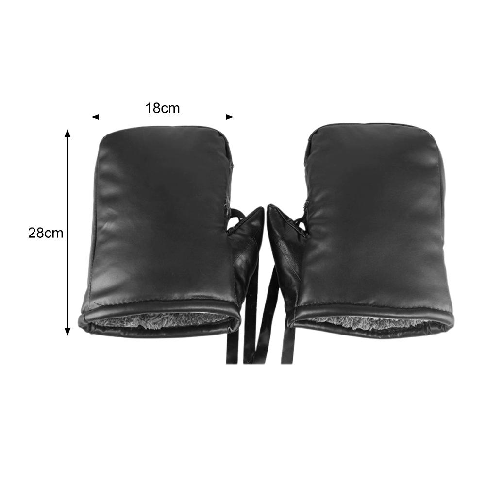 Luvas Universais para Guidão de Motocicleta Punhos ATV/Motos de Neve/Scooter Punho de Guidão Inverno Espessas Quentes Capa Luva de Piloto À Prova d'Água