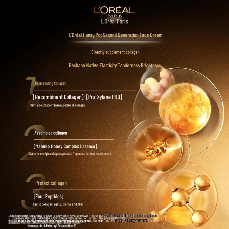 L'Oréal Golden Age Miele Collagene Crema Leggera