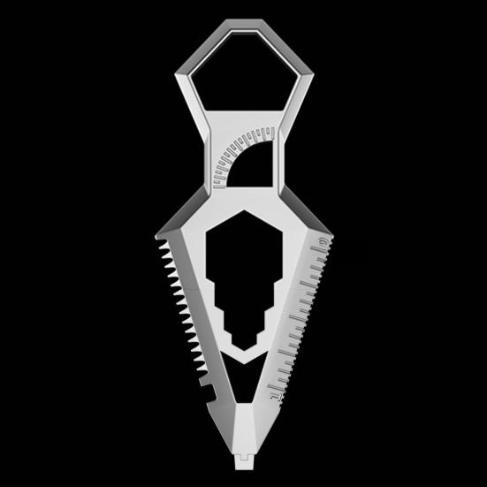 3/4Pcs Multi-functional Wrench 10 in 1 Everyday Carry Tool with Bottle Opener Protractor Dual-Scale Ruler Saw Cutter Screwdriver Rust-Resistant Hand