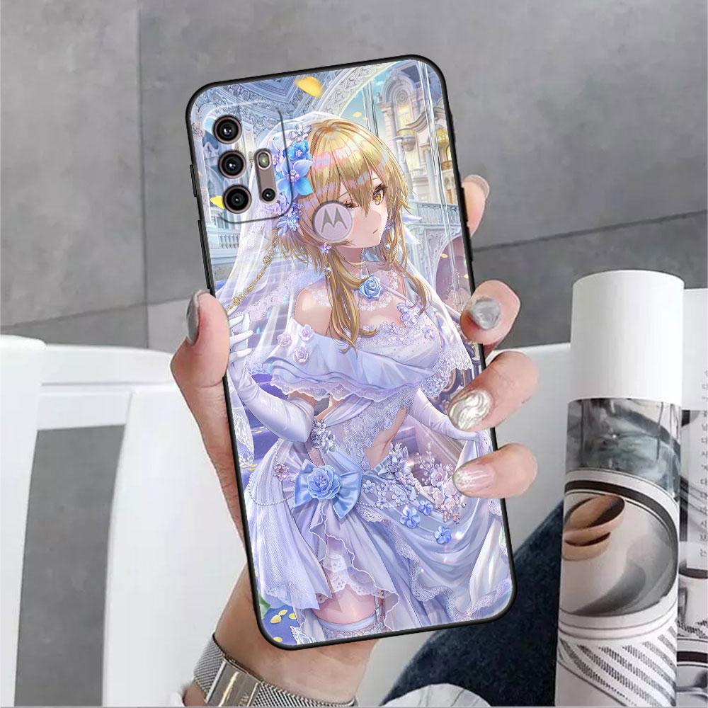 Husă pentru Motorola G60 G30 G22 Edge 20 Lite G31 One Fusion G9 G8 G60s G51 G71 G52 G200 G50 Husă moale pentru telefon Genshin Impact Girl