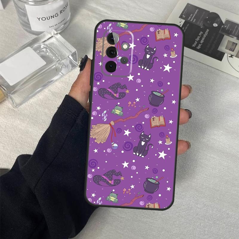 Witch Frog Case For Samsung Galaxy A54 A34 A14 A36 A56 A06 A13 A53 A32 A12 A22 A52 A35 A17 A16 A55 A15