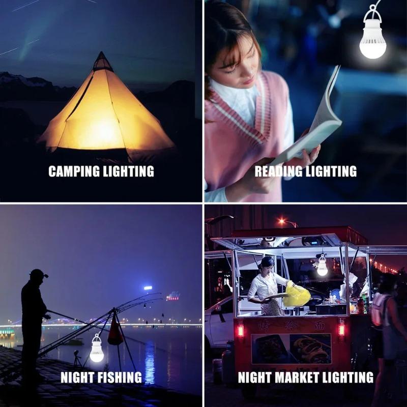 USB Powered LED Lamp Bulb Portable Lanterns Night Light For Outdoor Hiking Camping Fishing Tent Travel Lighting Emergency Christmas Lights