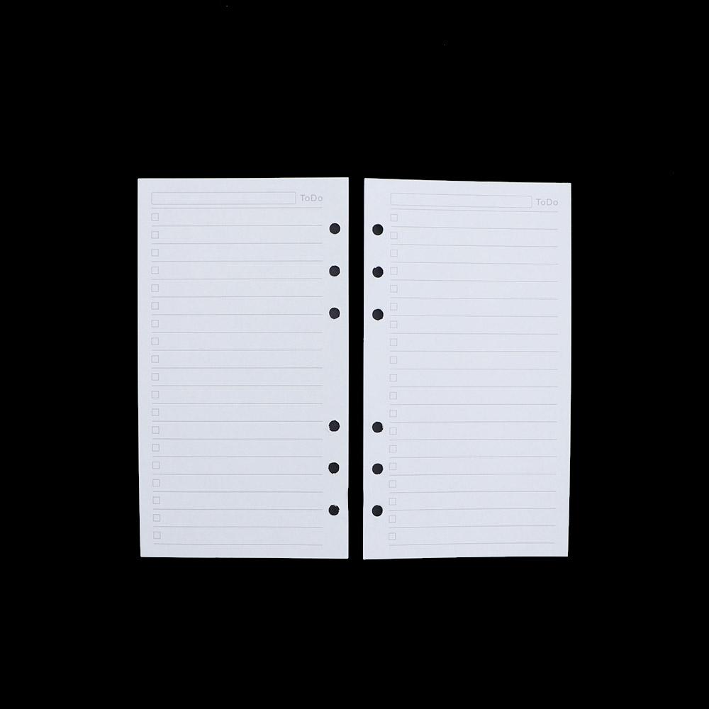 Daily Planner A5 A6 A7 Line Loose Leaf Inner Page Paper Refill Notebook Refill Binder Inside Page