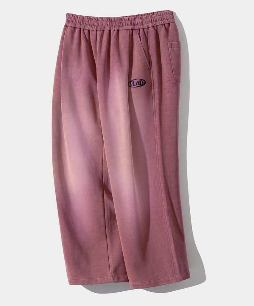 Dimiteulibeullaeg Vlad One-Pleat Pigment Fade Wash Sweatpants_Pink