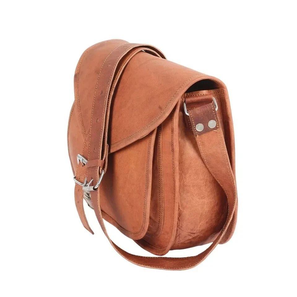 Vintage Real Leather Women's Casual Tote Purse Satchel Crossbody Sling Bag Retr