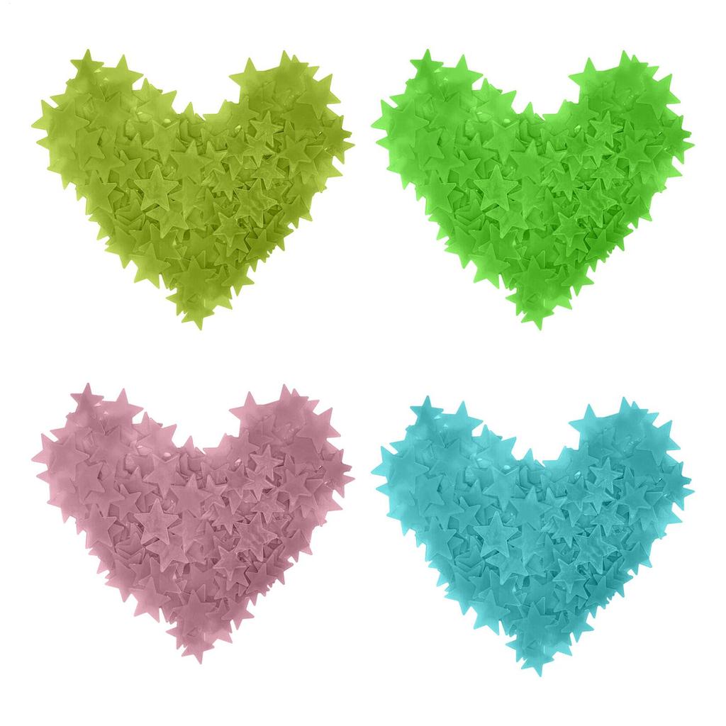 Étoiles Autocollants Lumineux Dans la Nuit Noire Fluorescents Décalcomanies Murales Pour Chambre d'Enfants Plafond Maison Décoration de Fête de Festival