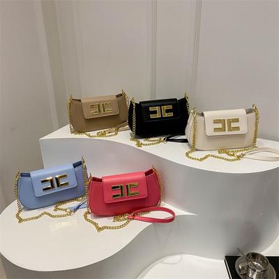 New European and American Personalized and Simple Chain Bag Fashionable Women's Shoulder Bag Crossbody Small Square Bag for Women