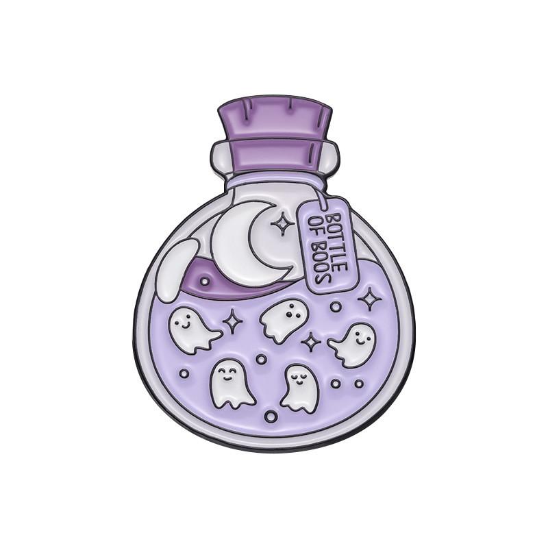 Brooch Alloy Fashionable In Unique Space Astronaut Design With Adorable Ghost And Milk Tea Cup For Wear Everyday